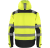 texstar, fj88, skaljacka, varsel, stretch, snygg, arbetsledare, projektchef, gul, reflexer, snygg, varseljacka, passform