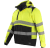 texstar, fj88, skaljacka, varsel, stretch, snygg, arbetsledare, projektchef, gul, reflexer, snygg, varseljacka, passform