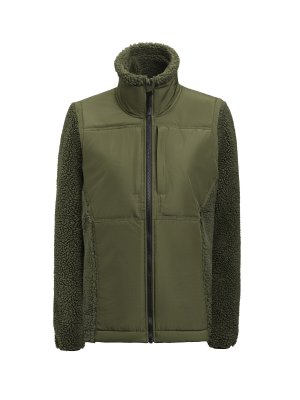 1174, 65117, pile, pilefleece, jobman, texet, fleecejacka, hybridjacka, fleece, krage, vindtät, vattentät
