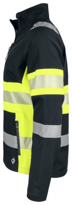 projob, funktionsjacka, funktion, pj, 6442, klass, 1, varsel, svart, hh, helly, hansen, profil, arbetskläder, jacka, vattentålig