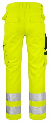 Varselbyxor, hantverksbyxor, byxa, byxor, varsel, gul, orange, jobman, billiga, arbetskläder, stillab.se, yrkesbutik, västerås