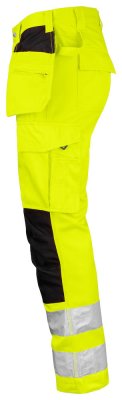 Varselbyxor, hantverksbyxor, byxa, byxor, varsel, gul, orange, jobman, billiga, arbetskläder, stillab.se, yrkesbutik, västerås