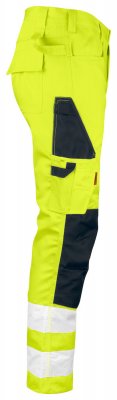 Varselbyxor, hantverksbyxor, byxa, byxor, varsel, gul, orange, jobman, billiga, arbetskläder, stillab.se, yrkesbutik, västerås,