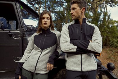 herr, newwave, clique, haines, fleece, tunn, stertch, skön, friluftströja, tröja, rön, svart, grå, zip, fickor, med, herr, still