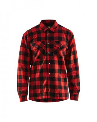 blåkläder, skjorta, flanellskjorta, 322511315699, fodrad, fleece, flanell, bomull, grå, röd, jula, kvalitet, skön, mjuk, blåkläd