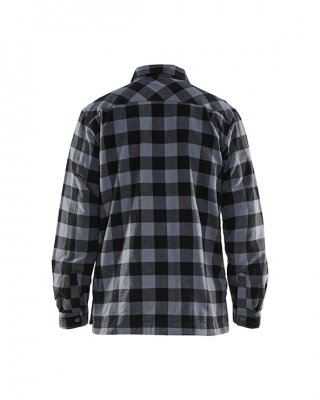 blåkläder, skjorta, flanellskjorta, 322511315699, fodrad, fleece, flanell, bomull, grå, röd, jula, kvalitet, skön, mjuk, blåkläd