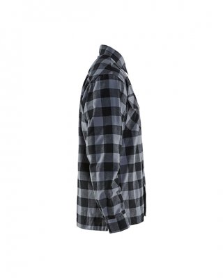 blåkläder, skjorta, flanellskjorta, 322511315699, fodrad, fleece, flanell, bomull, grå, röd, jula, kvalitet, skön, mjuk, blåkläd