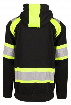 Varseltröja, huva, luva, varm, hoodie, tjocktröja, sweatshirt, varm, zip, varsel, med, svart, snickers, hh, helly, hansen, billi