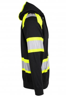 Varseltröja, huva, luva, varm, hoodie, tjocktröja, sweatshirt, varm, zip, varsel, med, svart, snickers, hh, helly, hansen, billi