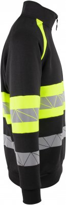 youbrands, 4712, klass, 1, zip, varsel, tröjoa, sweatshirt, hh, helly, hansen, billig, bomull, skön, reflexer, gult, stillab.se,