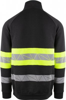 youbrands, 4712, klass, 1, zip, varsel, tröjoa, sweatshirt, hh, helly, hansen, billig, bomull, skön, reflexer, gult, stillab.se,