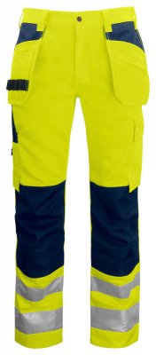 projob, hantverksbyxa, varsel, 6531, projob, 646531, billig, byxa, gul, reflexer, klassad, godkänd, midjebyxa, klass, 2, 20471