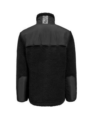 1175, 651175, pile, pilefleece, jobman, texet, fleecejacka, hybridjacka, fleece, krage, vindtät, vattentät