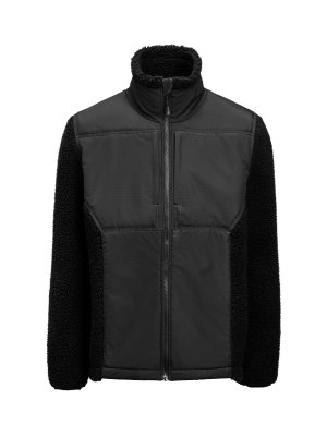 1175, 651175, pile, pilefleece, jobman, texet, fleecejacka, hybridjacka, fleece, krage, vindtät, vattentät