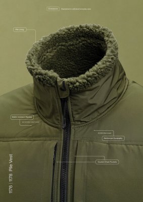 1176, 651176, 1178, 651178, pile, pilefleece, jobman, texet, fleecejacka, hybridjacka, fleece, krage, vindtät, vattentät