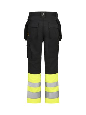 jobman, hantverksbyxa, stretch, varsel, 652514, stretch, varsel, klass, 1, gul, reflex