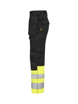 jobman, hantverksbyxa, stretch, varsel, 652514, stretch, varsel, klass, 1, gul, reflex