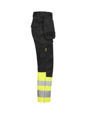 jobman, hantverksbyxa, stretch, varsel, 652514, stretch, varsel, klass, 1, gul, reflex