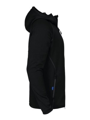 funktionshoodie, hood, hoodjacka, craft, projob, pj, craft, tröja, huva, luva, zip, svart, färger, mjuk, stillab.se, stillab, yr