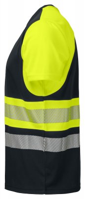 varsel, tshirt, funktion, klass, 1, svart, t-shirt, varsel, gul, projob, stillab.se