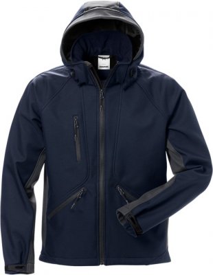 fristads, acode, softshell, jacka, skal, vindtät, vattentät, avtagbar, huva, luva, fleece, invändigt, 1414, 124149