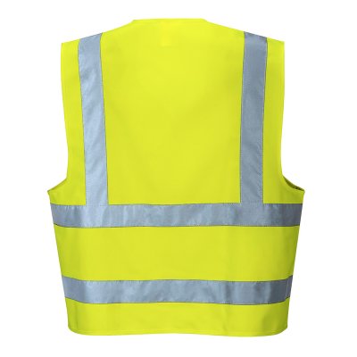 portwest, varselväst, c470, gul, orange, reflexväst, reflex, väst, pw, stillab.se, yrkesbutik,