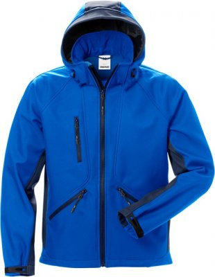 fristads, acode, softshell, jacka, skal, vindtät, vattentät, avtagbar, huva, luva, fleece, invändigt, 1414, 124149