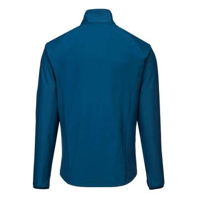 portwest, nylon, tröja, sweat, cardigan, dx480, blå, svart, stretch, 4-vägsstertch, tröja, med, skön, funktion, zip, krage, stil