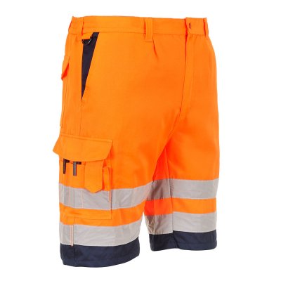 varselshorts, shorts, varsel, hantverks, byxa, billiga, arbetskläder, stillab, portwest, gul, orange, stillab.se,