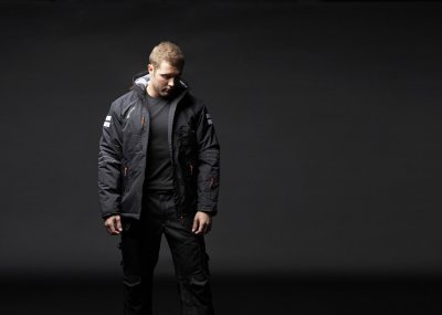 grounded, vinterjacka, kampanj, billig, vattentät, vindtät, andas, topswede, svart, varm, fodrad