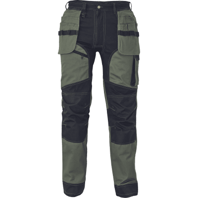 cerva, hantverksbyxa, stretch, avtagbara, fickor, knäskydd, cerva, trousers, färger, röda, oliv, beige, khaki, västerås, yrkesbu