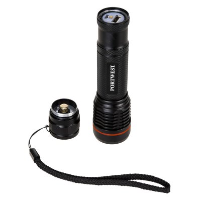 Ficklampa, lampa, pannlampa, handlampa, belysning, arbetsbelysning, huvudlampa, portwest, stillab, stillab.se, krok, inspektions