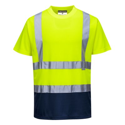 varsel, t.shirt, t, shirt, tshirt, tröja, gul, orange, tunn, skön, billiga, arbetskläder, portwest, stillab,yrkesbutik, nätet, k