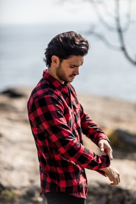 flanellskjorta, skjorta, oubrands, stormtech, yb, storm, tech, stillab.se, yrkesbutik, arbetsskjorta, modern, rutig, skjorta, ar