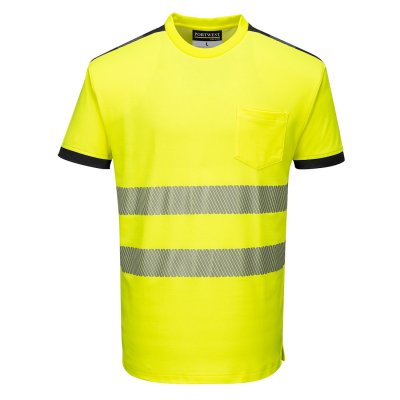 varsel, t.shirt, t, shirt, tshirt, tröja, gul, orange, tunn, skön, billiga, arbetskläder, portwest, stillab,yrkesbutik, nätet, k